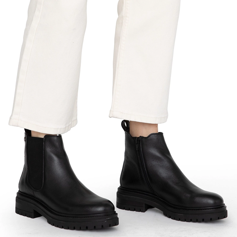 BOTINES MUJER GACEL NEGRO TIMOTHY CUERO - 2