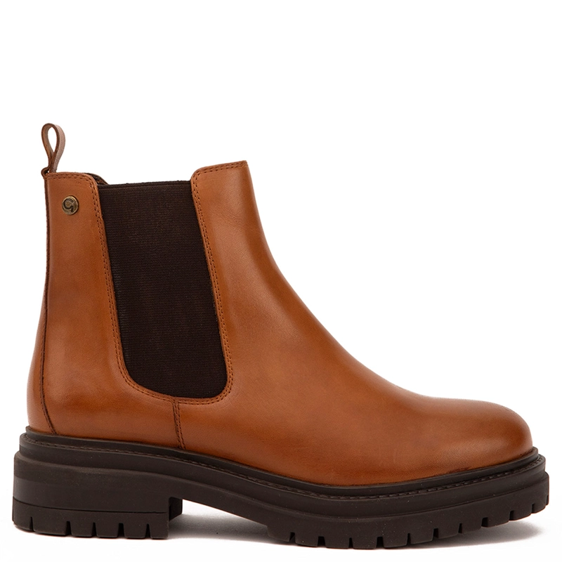 BOTINES MUJER GACEL CAFÉ TIMOTHY CUERO - 1