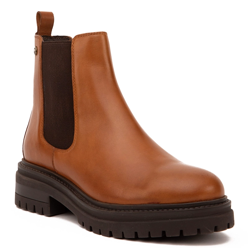 BOTINES MUJER GACEL CAFÉ TIMOTHY CUERO - 3