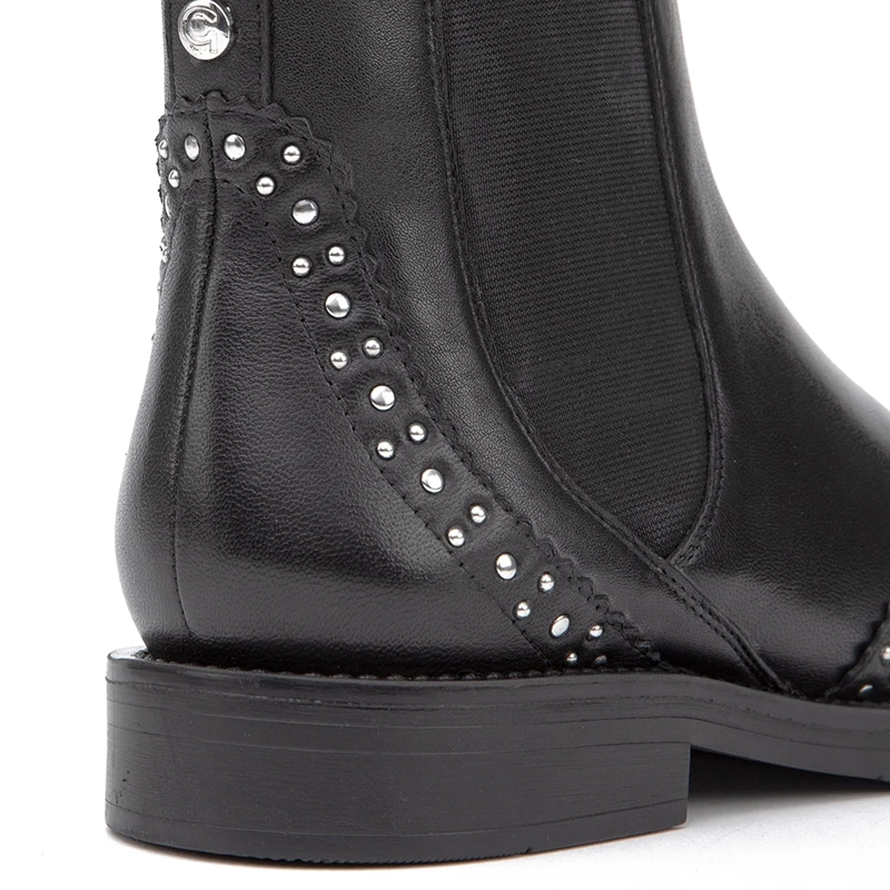 BOTINES MUJER GACEL NEGRO ZOEY CUERO - 5