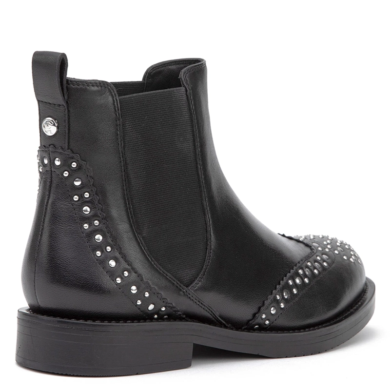 BOTINES MUJER GACEL NEGRO ZOEY CUERO - 4