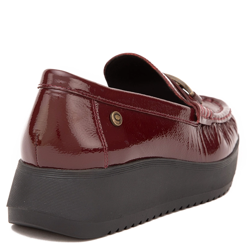 MOCASINES MUJER GACEL BURDEO LYDIA CUERO - 4
