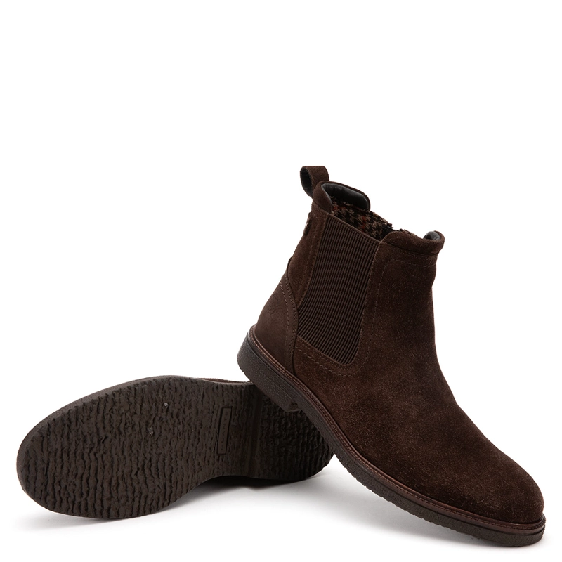 BOTINES HOMBRE GUANTE CHOCOLATE ABBEY CUERO - 5