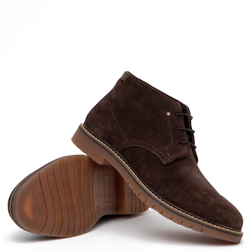 BOTINES HOMBRE GUANTE CHOCOLATE ALBANY CUERO - 5