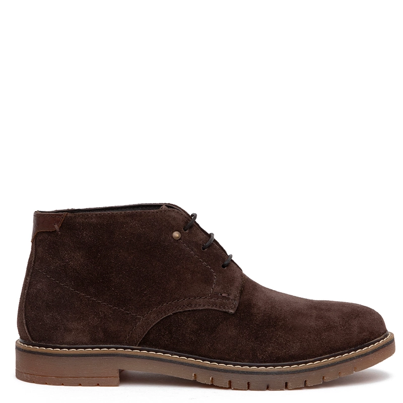 BOTINES HOMBRE GUANTE CHOCOLATE ALBANY CUERO - 1