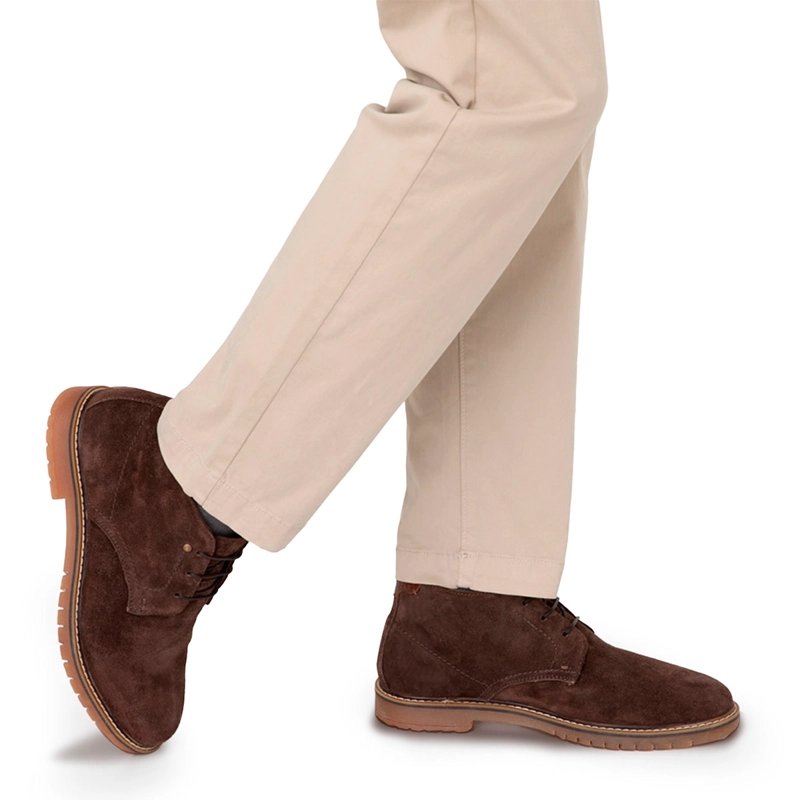 BOTINES HOMBRE GUANTE CHOCOLATE ALBANY CUERO - 2