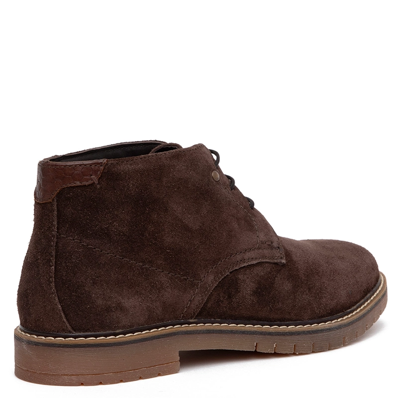 BOTINES HOMBRE GUANTE CHOCOLATE ALBANY CUERO - 4