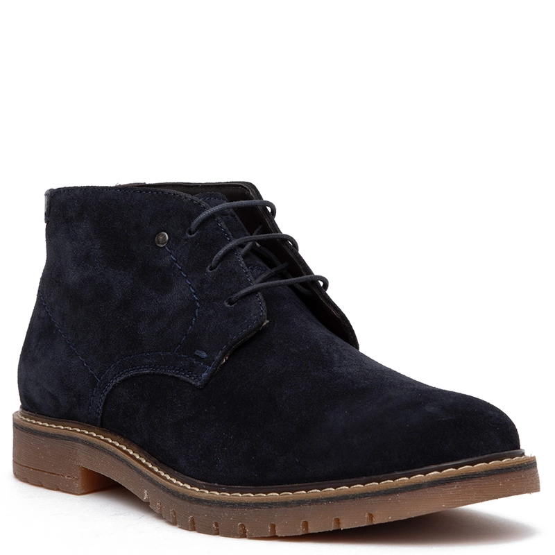 BOTINES HOMBRE GUANTE AZUL MARINO ALBANY CUERO - 3