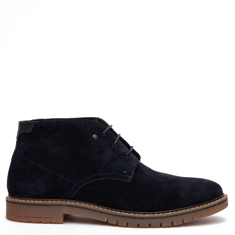 BOTINES HOMBRE GUANTE AZUL MARINO ALBANY CUERO - 1