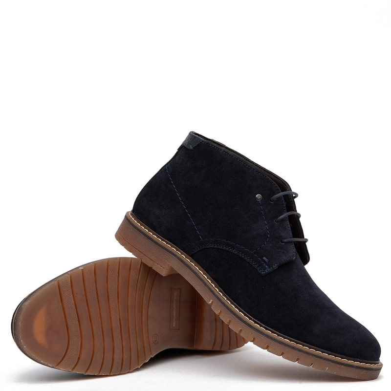 BOTINES HOMBRE GUANTE AZUL MARINO ALBANY CUERO - 5