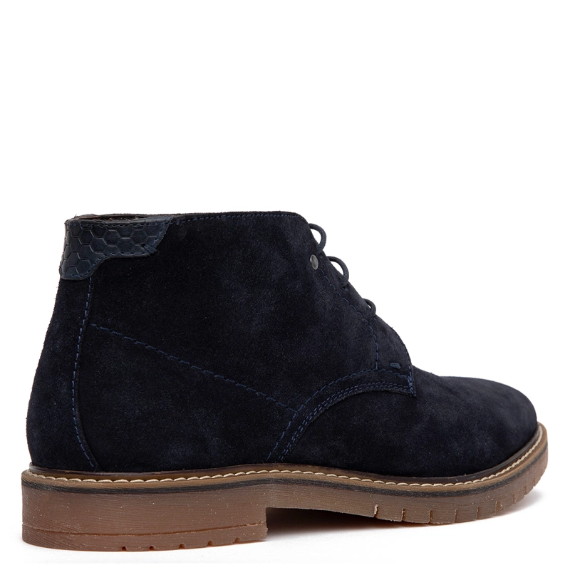BOTINES HOMBRE GUANTE AZUL MARINO ALBANY CUERO - 4