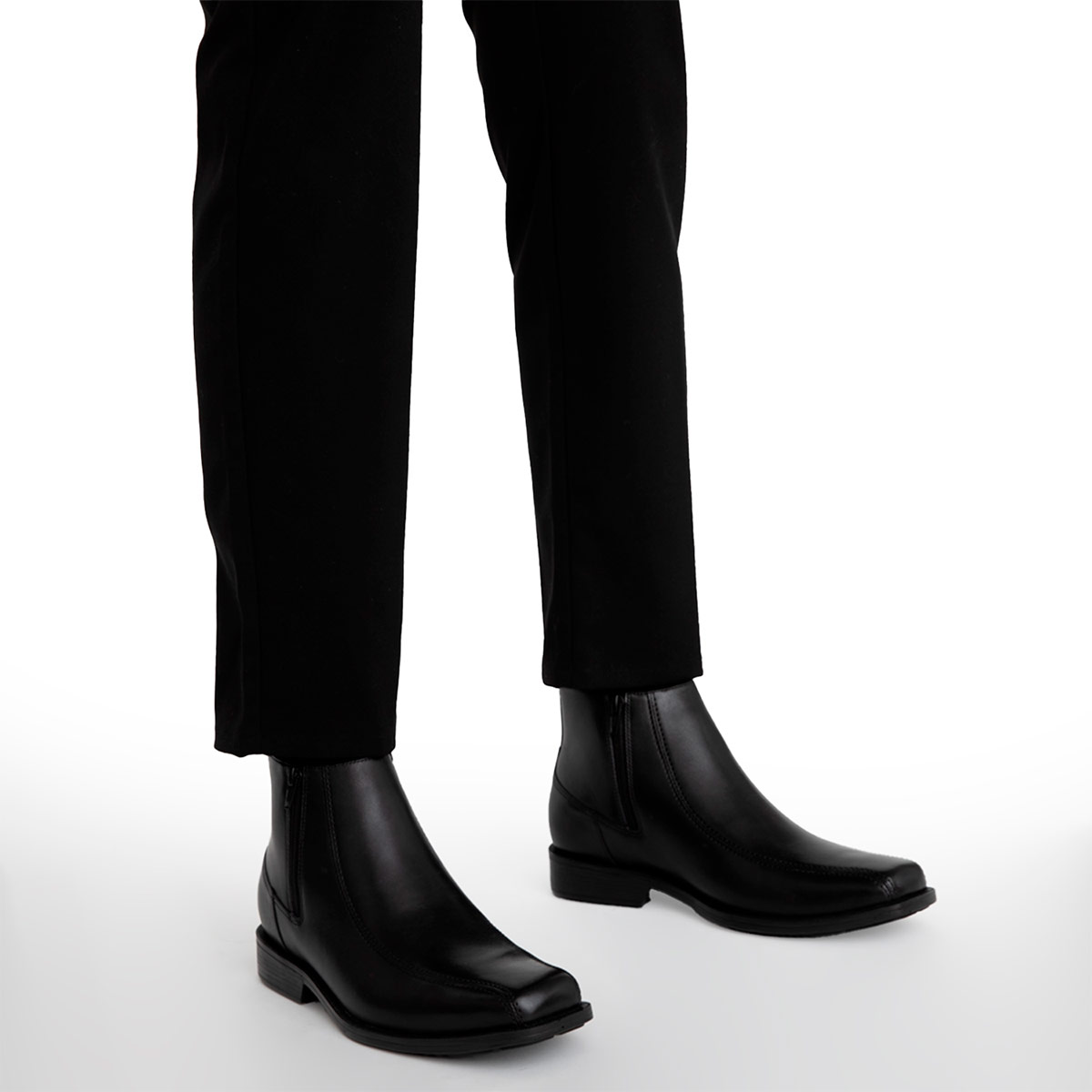 BOTINES HOMBRE GUANTE NEGRO CLEVELAND CUERO - 2