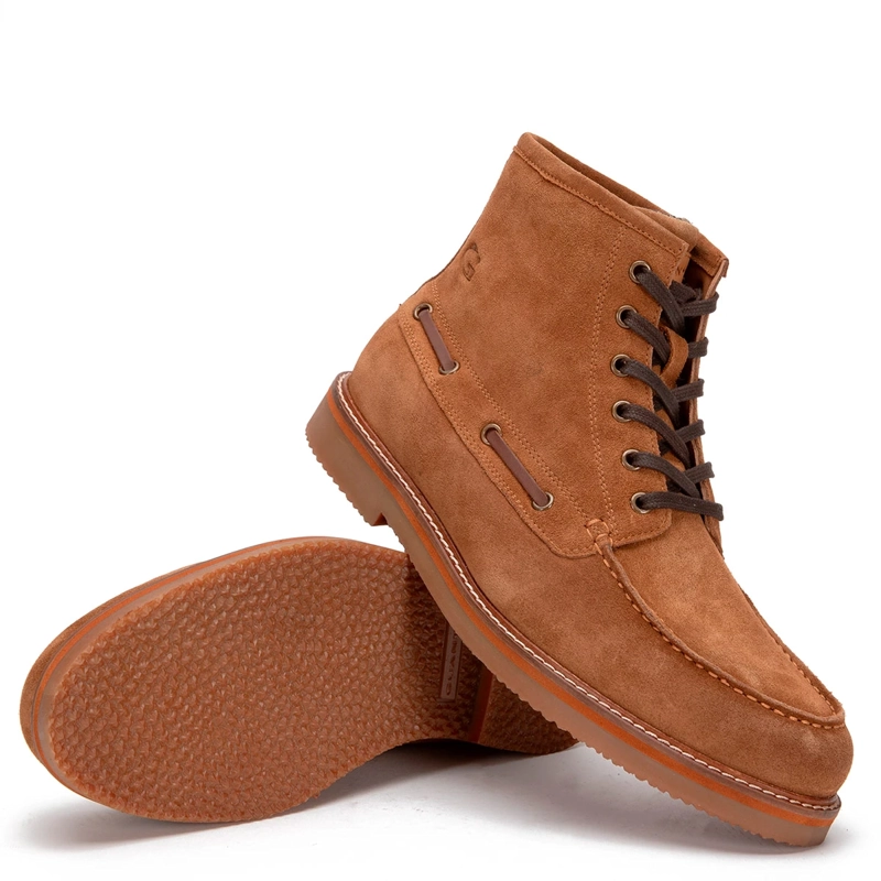 BOTINES HOMBRE GUANTE CAFÉ RIONE CUERO - 5