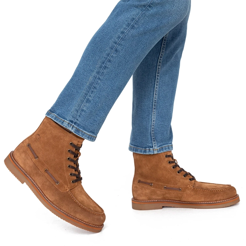 BOTINES HOMBRE GUANTE CAFÉ RIONE CUERO - 2