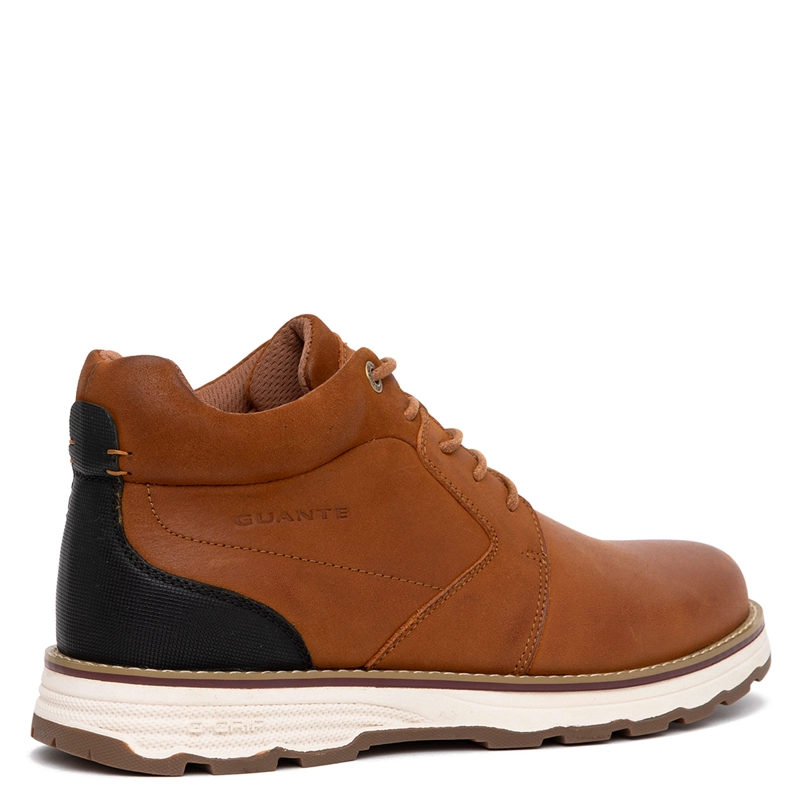 BOTINES HOMBRE GUANTE CAFÉ RODEO CUERO - 4