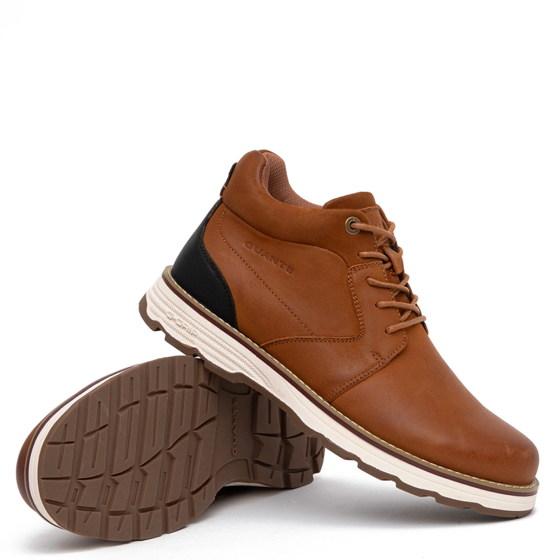 BOTINES HOMBRE GUANTE CAFÉ RODEO CUERO - 5