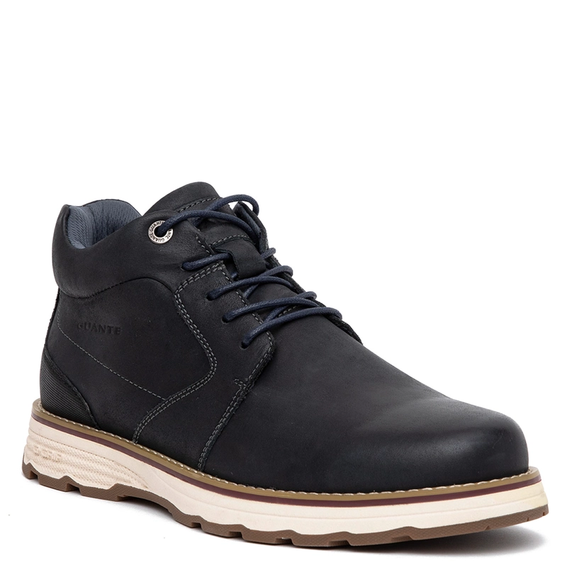 BOTINES HOMBRE GUANTE AZUL RODEO CUERO - 3