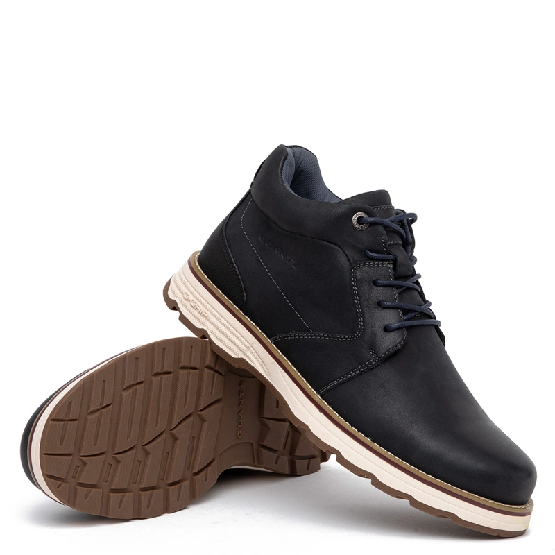 BOTINES HOMBRE GUANTE AZUL RODEO CUERO - 5