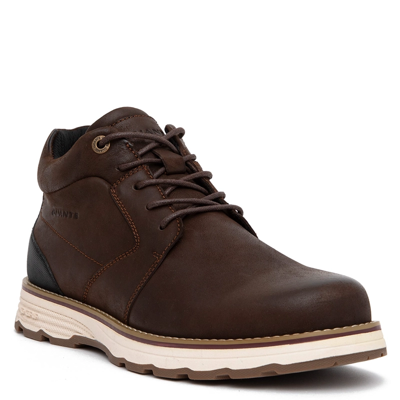 BOTINES HOMBRE GUANTE CHOCOLATE RODEO CUERO - 3