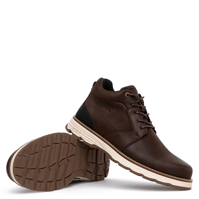 BOTINES HOMBRE GUANTE CHOCOLATE RODEO CUERO - 5