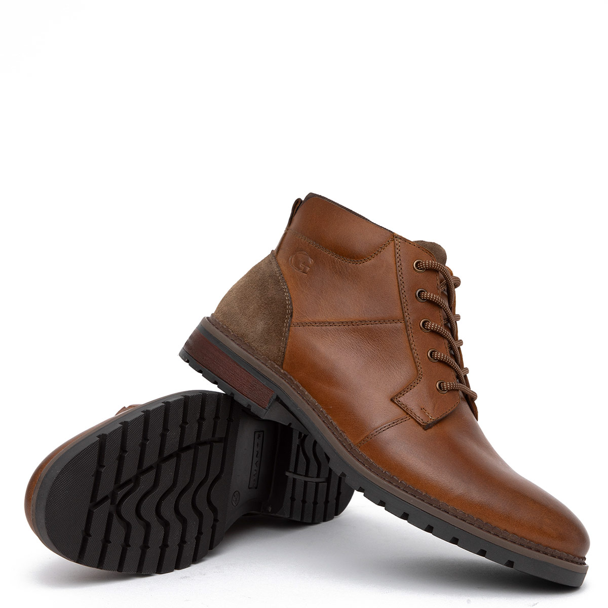 BOTINES HOMBRE GUANTE CAFÉ SALENTO CUERO - 5