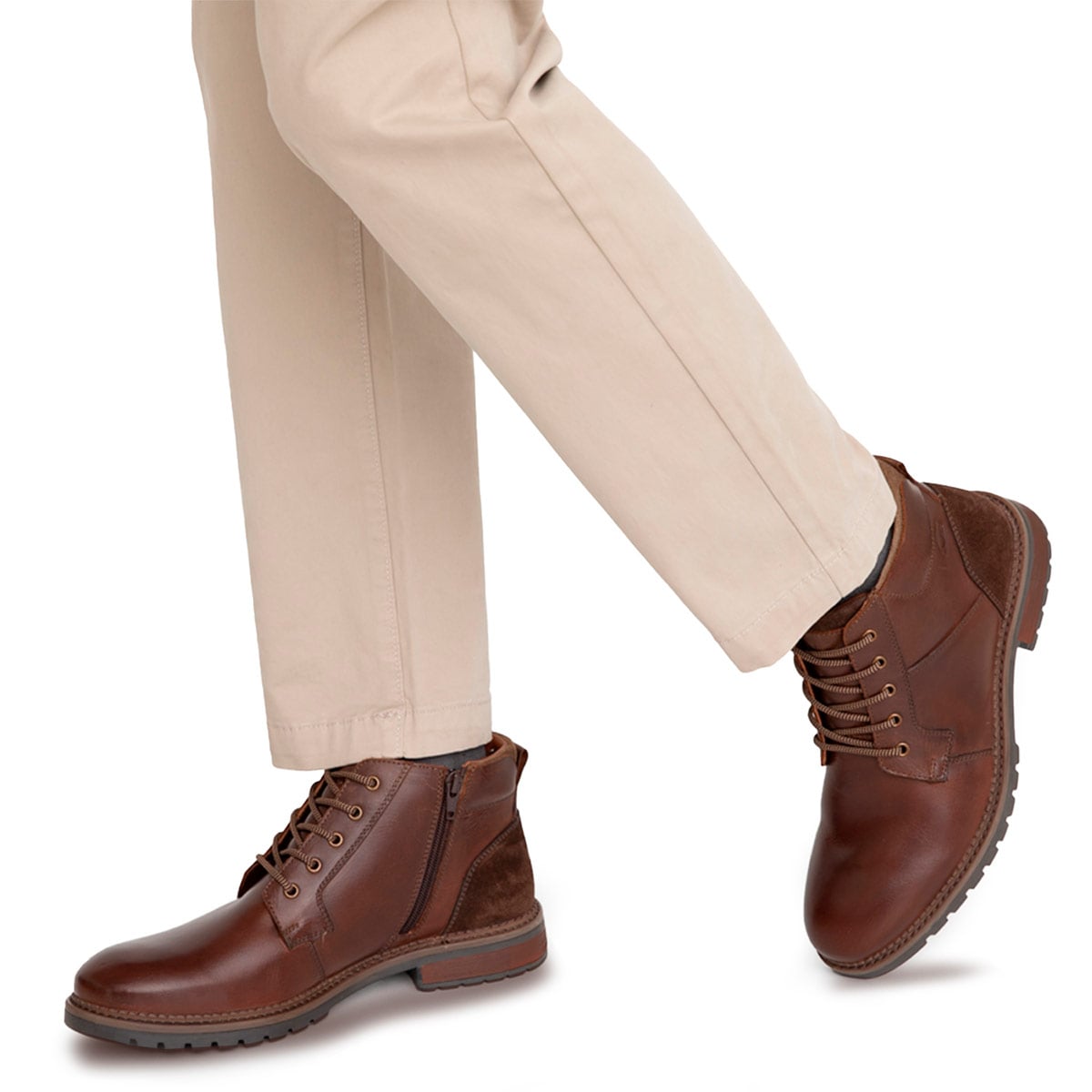 BOTINES HOMBRE GUANTE CHOCOLATE SALENTO CUERO - 2