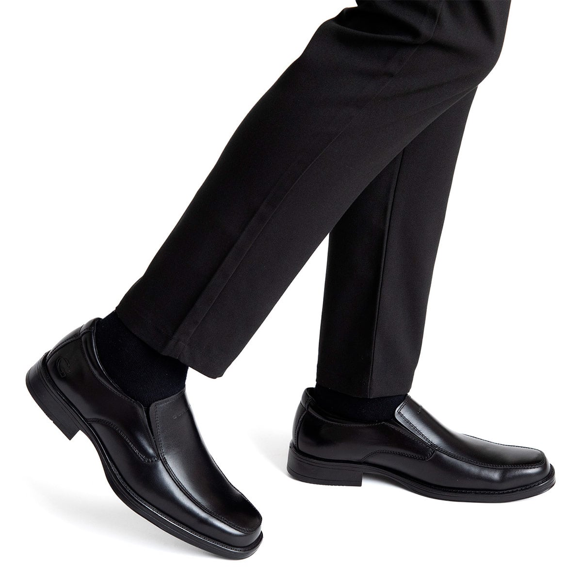 ZAPATOS HOMBRE GUANTE NEGRO GENOA CUERO - 2