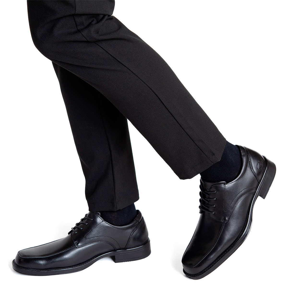 ZAPATOS HOMBRE GUANTE NEGRO GENOA CUERO - 2