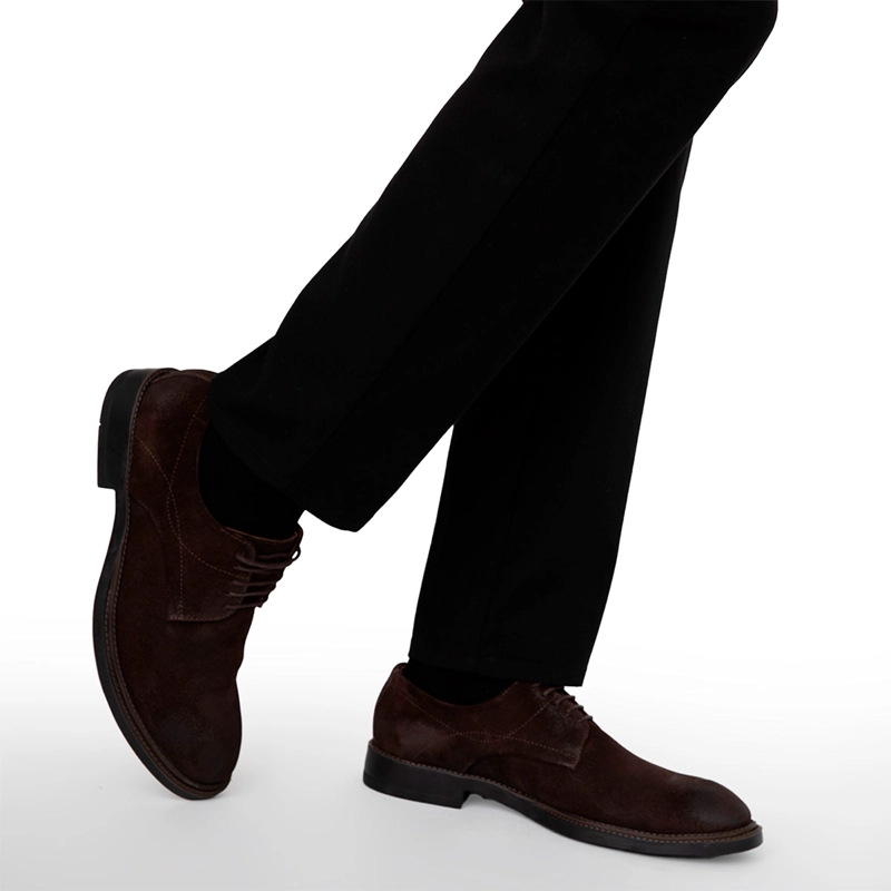 ZAPATOS HOMBRE GUANTE CAFÉ LISBOURN CUERO - 2