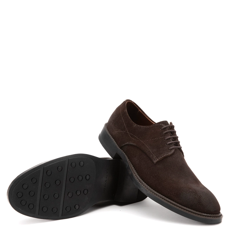 ZAPATOS HOMBRE GUANTE CAFÉ LISBOURN CUERO - 5