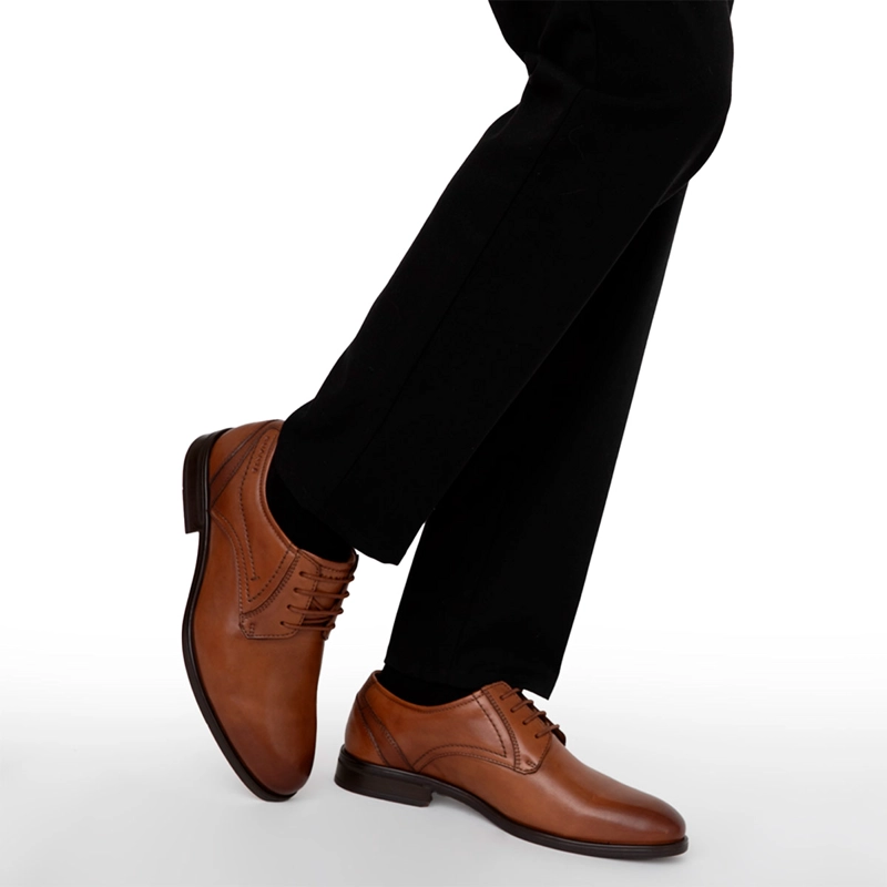 ZAPATOS HOMBRE GUANTE CAMEL PASCAL CUERO - 2