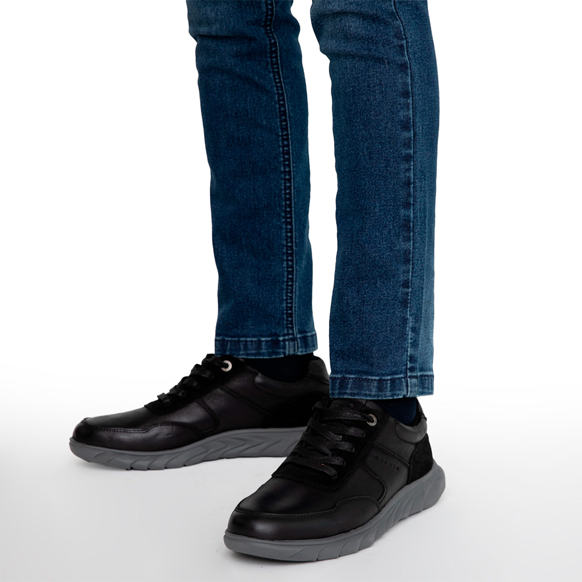ZAPATOS HOMBRE GUANTE NEGRO MUMBAI CUERO - 2