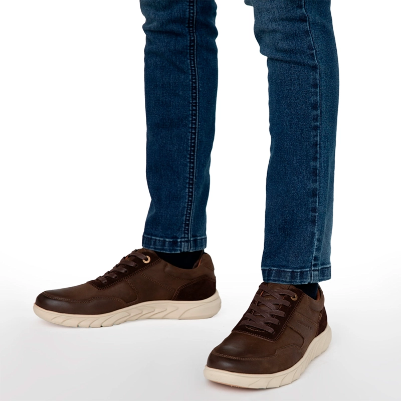 ZAPATOS HOMBRE GUANTE CHOCOLATE MUMBAI CUERO - 2