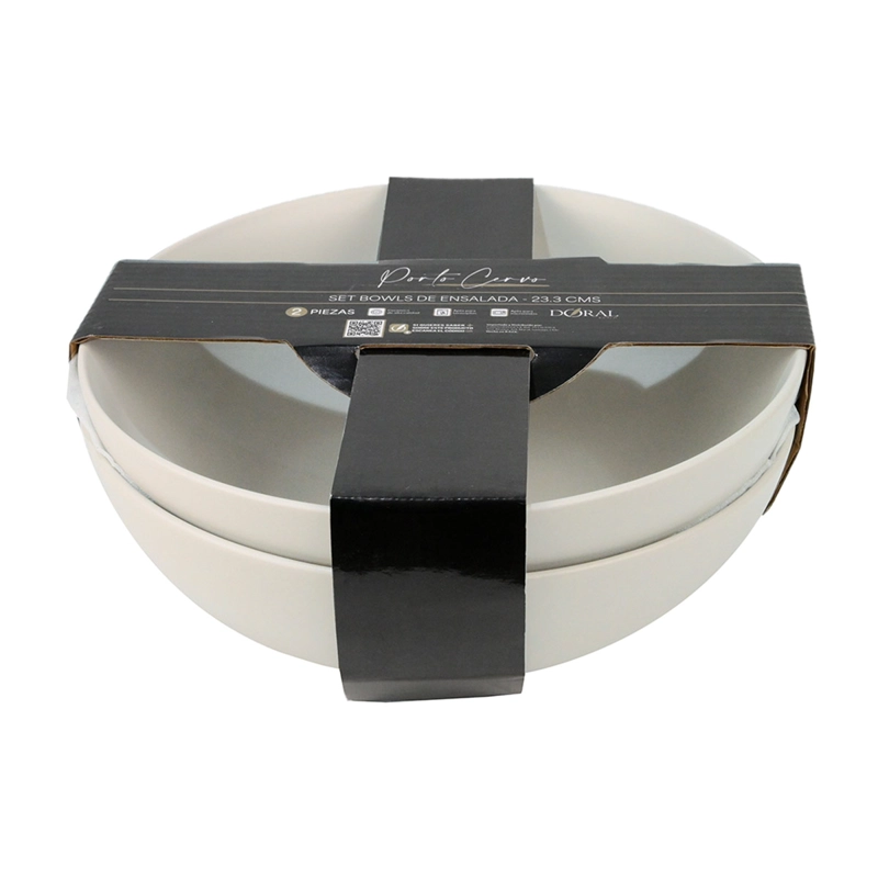 SET 2 BOWLS ENSALADA DORAL PORTO SERVO BLANCO - 5