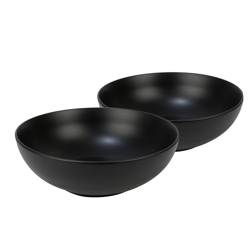 SET 2 BOWLS ENSALADA DORAL PORTO SERVO NEGRO - 2