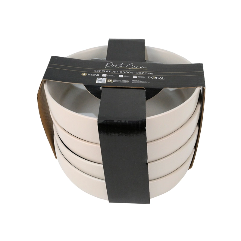 SET 4 PLATO HONDO DORAL PORTO SERVO BLANCO - 5