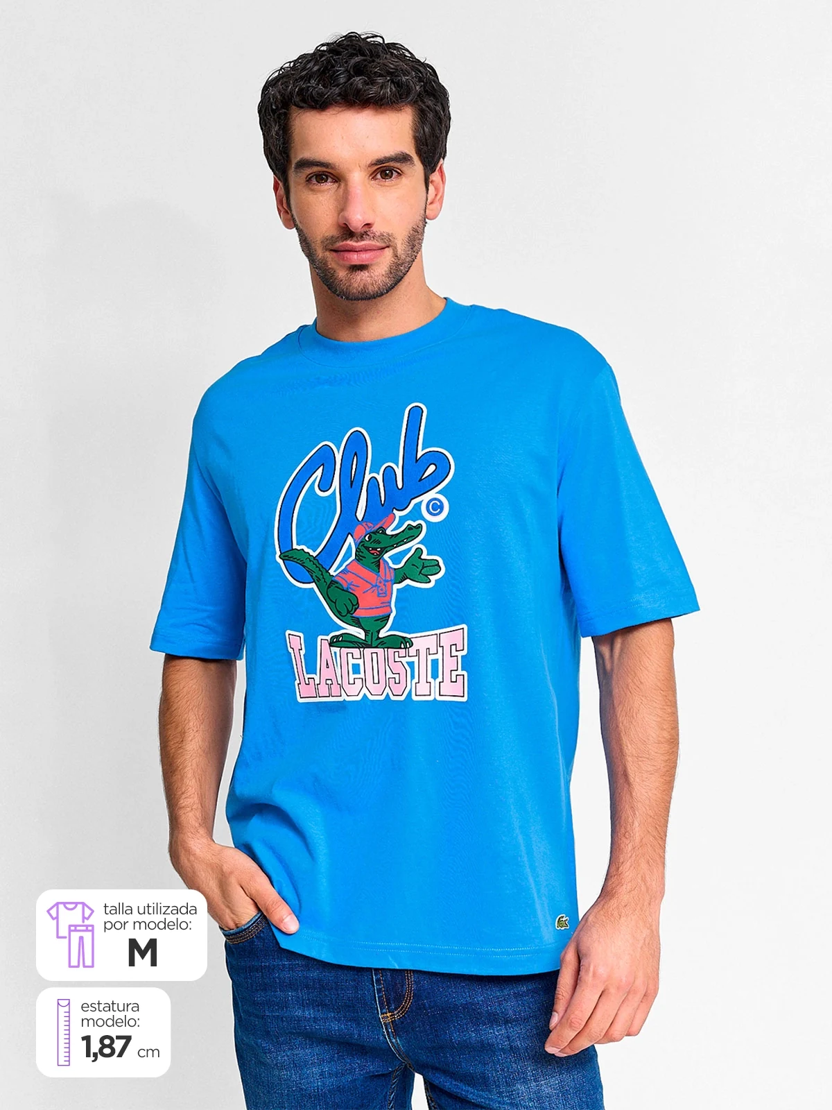 POLERA HOMBRE LACOSTE ALGODÓN MANGA CORTA - 1