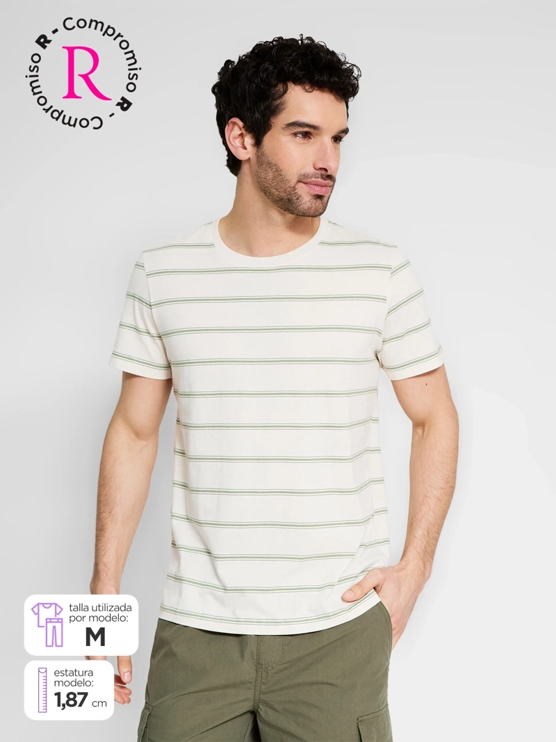 POLERA HOMBRE KENNETH STEVENS ALGODÓN MANGA CORTA