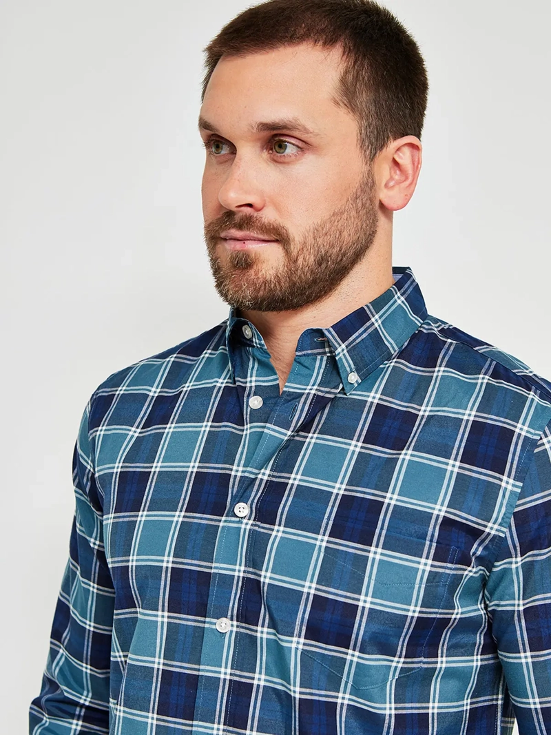 CAMISA HOMBRE KENNETH STEVENS ALGODÓN MANGA LARGA POPLIN - 3