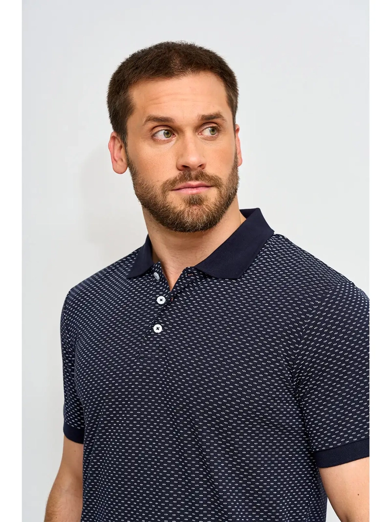 POLERA HOMBRE KENNETH STEVENS ALGODÓN MANGA CORTA PIQUÉ BÁSICA - 3