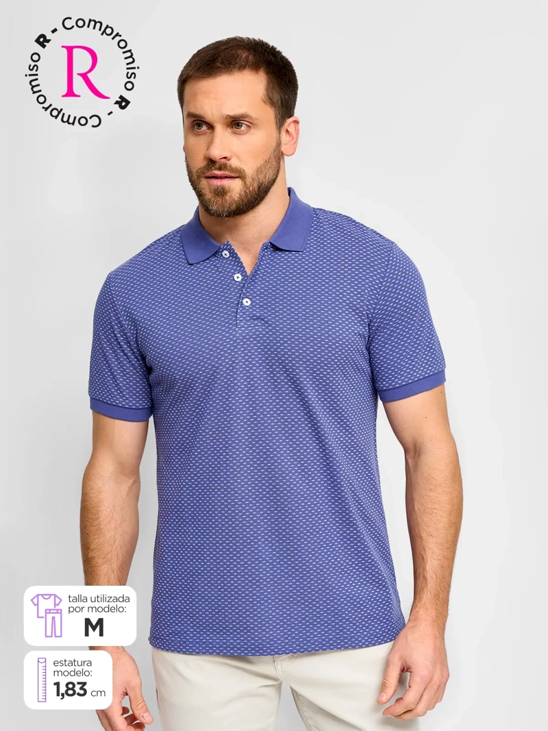 POLERA HOMBRE KENNETH STEVENS ALGODÓN MANGA CORTA PIQUÉ BÁSICA - 1
