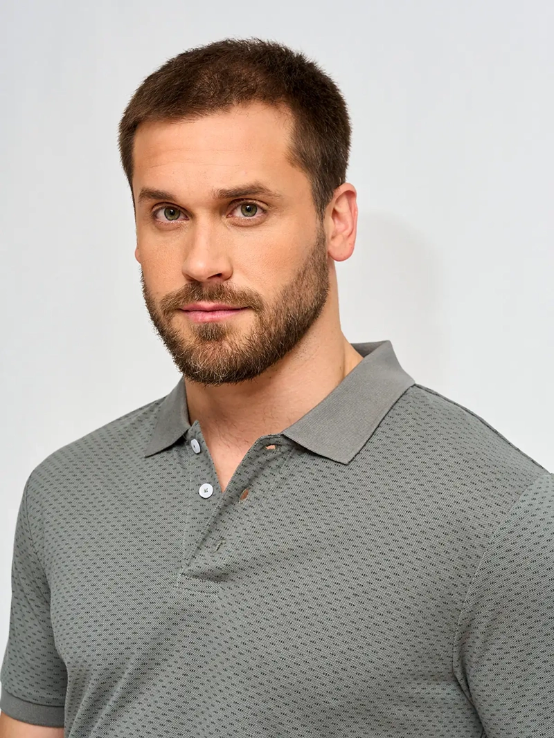 POLERA HOMBRE KENNETH STEVENS ALGODÓN MANGA CORTA PIQUÉ BÁSICA - 3
