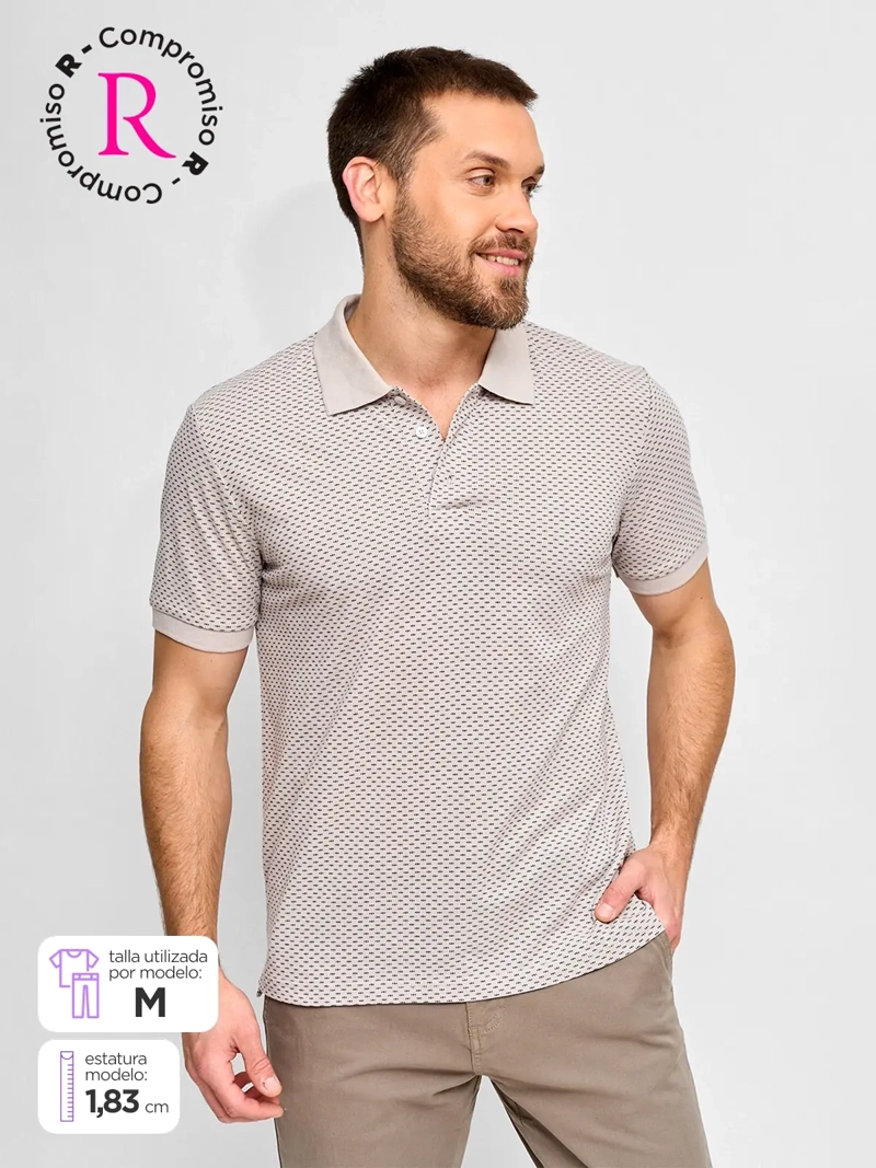 POLERA HOMBRE KENNETH STEVENS ALGODÓN MANGA CORTA PIQUÉ BÁSICA - 1