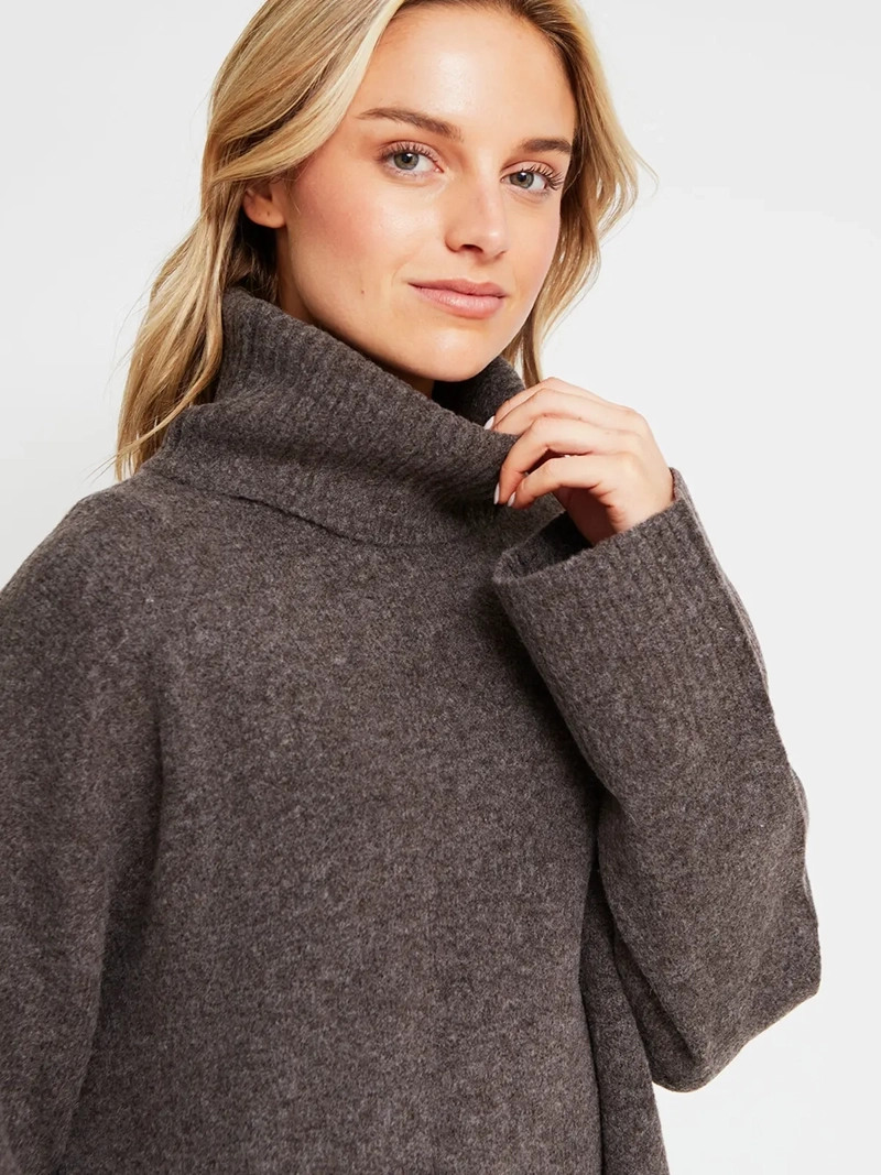 SWEATER MUJER INDEX CUELLO ALTO MANGA LARGA - 4