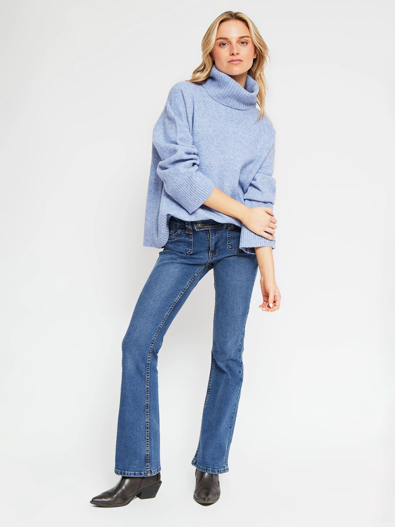 SWEATER MUJER INDEX CUELLO ALTO MANGA LARGA - 5