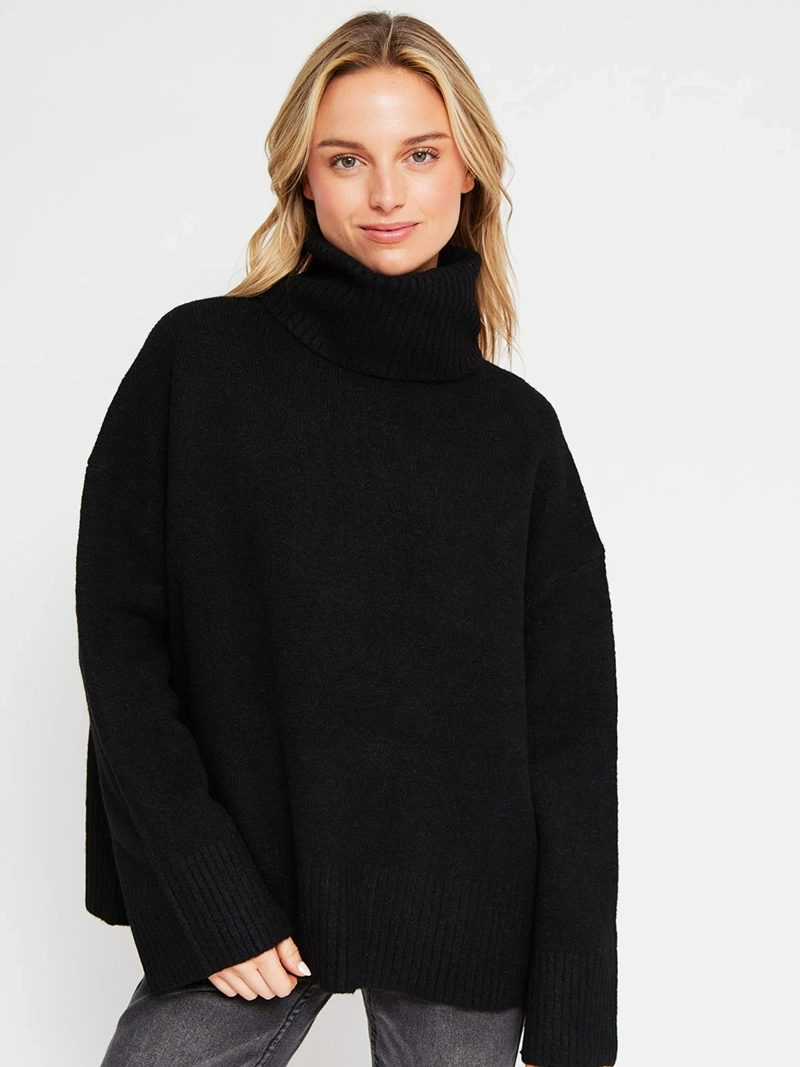 SWEATER MUJER INDEX CUELLO ALTO MANGA LARGA - 2