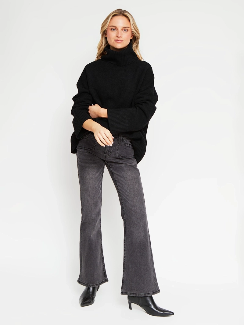 SWEATER MUJER INDEX CUELLO ALTO MANGA LARGA - 5