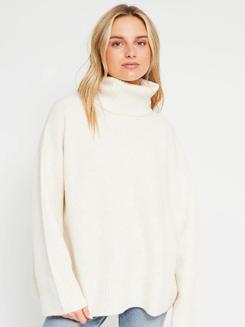 SWEATER MUJER INDEX CUELLO ALTO MANGA LARGA - 2