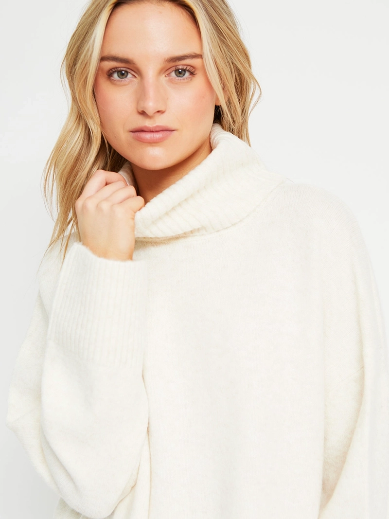 SWEATER MUJER INDEX CUELLO ALTO MANGA LARGA - 4