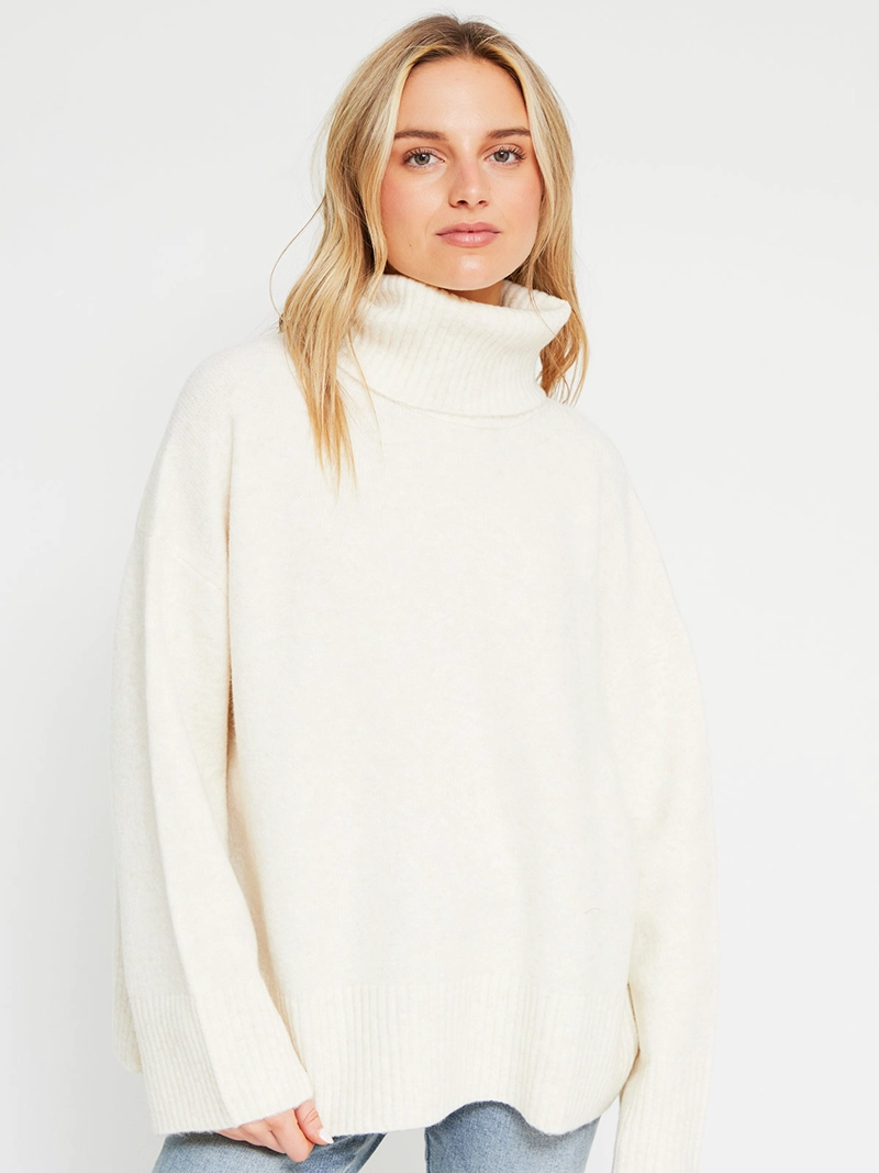 SWEATER MUJER INDEX CUELLO ALTO MANGA LARGA - 2